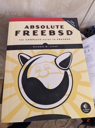Absolute FreeBSD 3rd Edition book cover. Featuring a stylized drawing of the FreeBSD Daemon