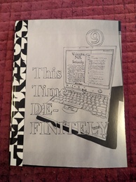 9front manual, showing a line drawing of a Thinkpad displaying a document that reads 'Welcome, NIX, Seriously'