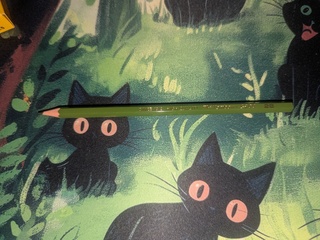 Tombow 8900 pencil it's very green and has no eraser installed